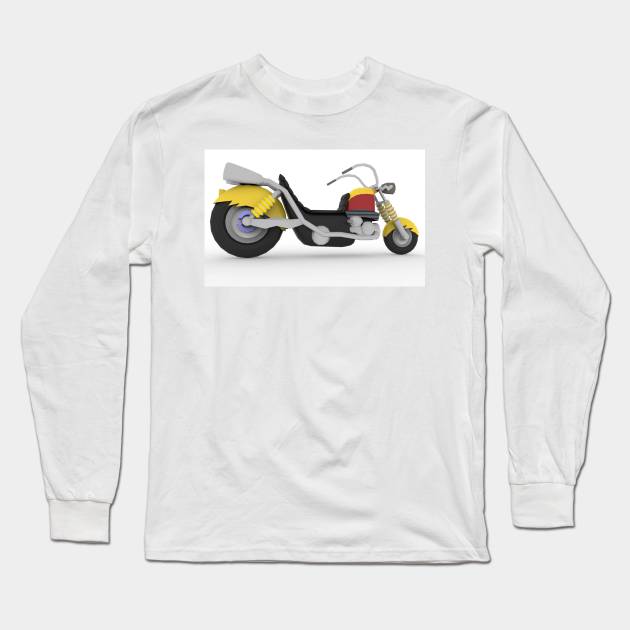 Motorcycle One Long Sleeve T-Shirt by Rizaldiuk